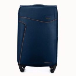 Didelis minkštas bagažas L Solier STL1651 navy-coffee