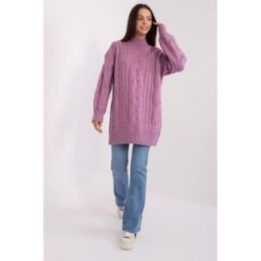 Ilgas megztinis AT – violetinė