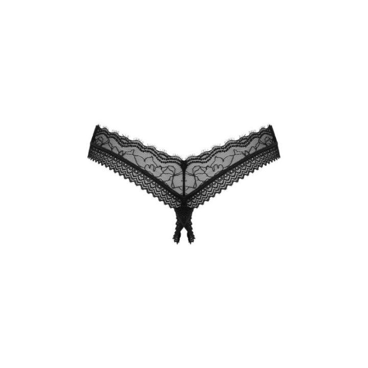Medilla atviros kelnaitės Obsessive – juoda