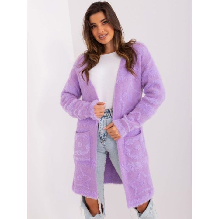 Šviesiai violetinis megztinis – šviesiai alyvinė