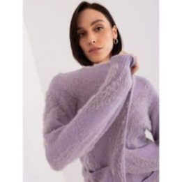 Šviesiai violetinis megztinis – šviesiai alyvinė