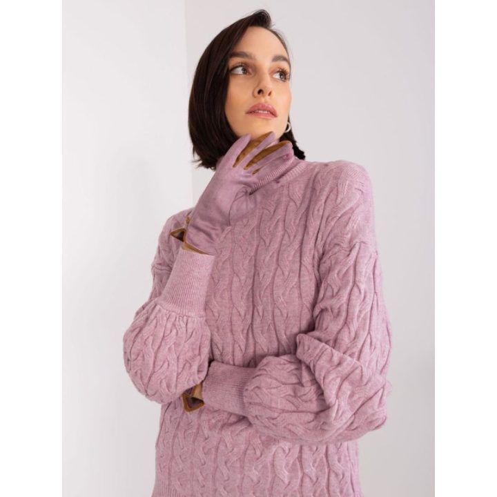 Pirštinės tamsiai violetinės – juoda / violetinė