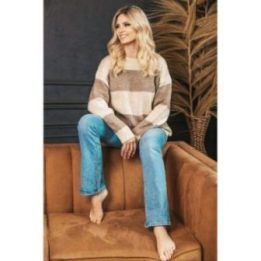 Megztinis PeeKaBoo – smėlinė