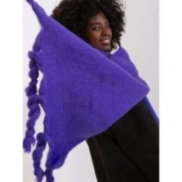 Tamsiai violetinis šalikas – juoda / violetinė