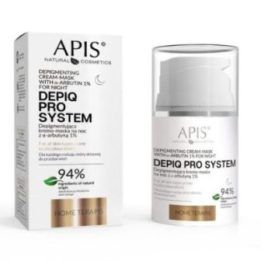 APIS DEPIQ PRO SYSTEM Depigmentuojantis naktinis kremas arbutinu 1 %, 50 ml