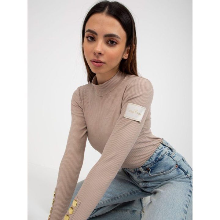 Blouse dark lilac – tamsiai smėlio