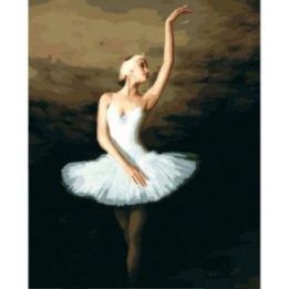 Tapyba pagal skaičius Liūdna balerina 40x50 cm