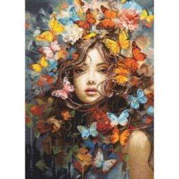 Siuvinejimo rinkinys Magija drugeliai 29 x 40 cm