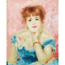 Tapyba pagal skaičius Jeanne Samary portretas 40x50 cm