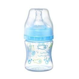 B.O.402/03 Antikolikas buteliukas su plačiu kakleliu 120 ml MĖLYNAS TAKE CARE