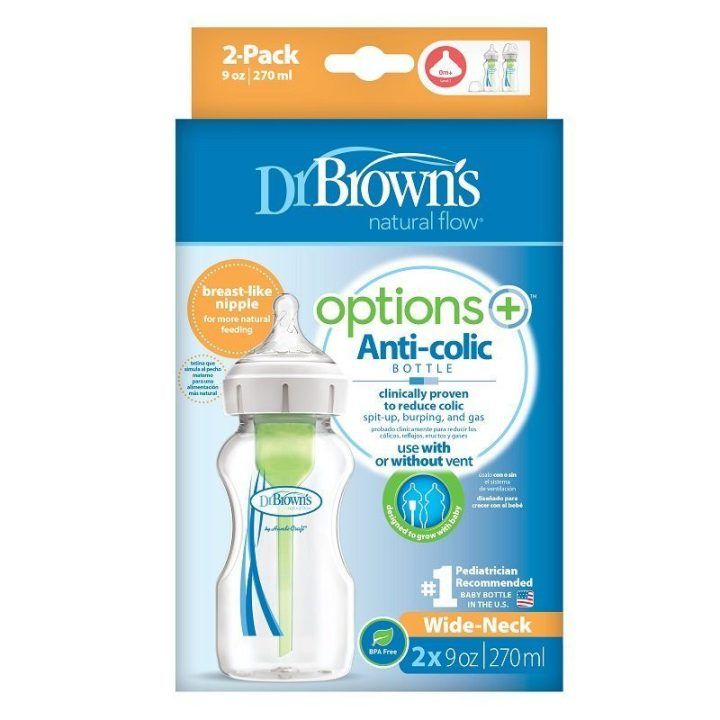 Dr.Browns WB92600 Butelis su WB92600 nata 270 ml PP options plus 2 PAK
