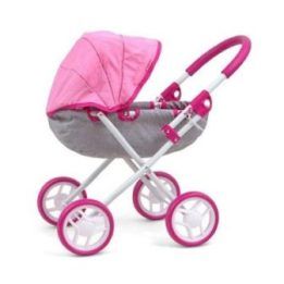 Lėlių vežimėlis Dori Prestige Pink