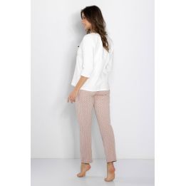 pižama Eliza Ecru-Powder Pink