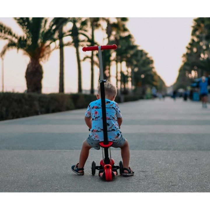 Paspirtukas SCOOTER Mažoji žvaigždutė raudonas