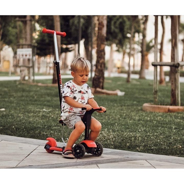 Paspirtukas SCOOTER Mažoji žvaigždutė raudonas