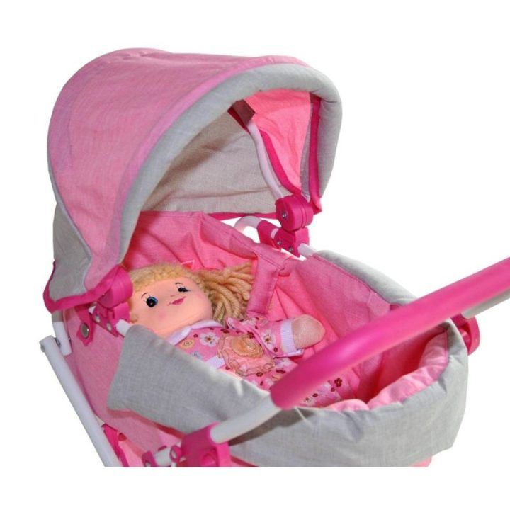 Lėlių vežimėlis Alice Prestige Pink“