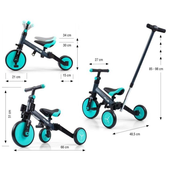 4 viename OPTIMUS Plus balansinis dviratukas