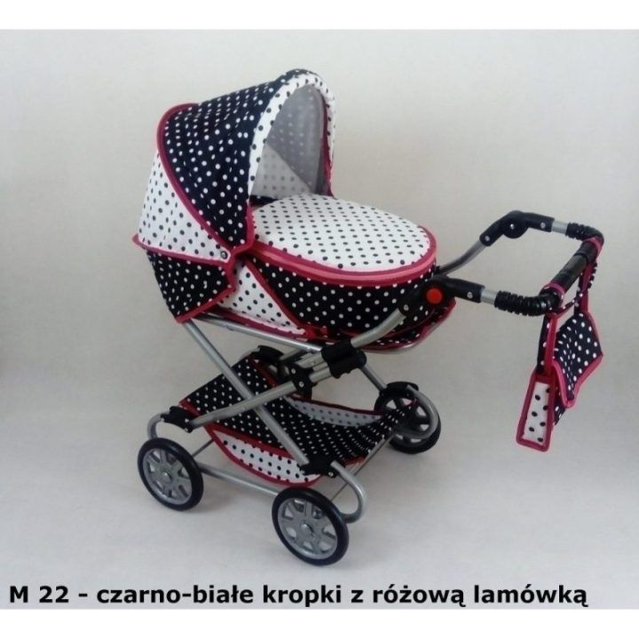Lėlių vežimėlis vaikščiojimui su giliu stogeliu MONIKA