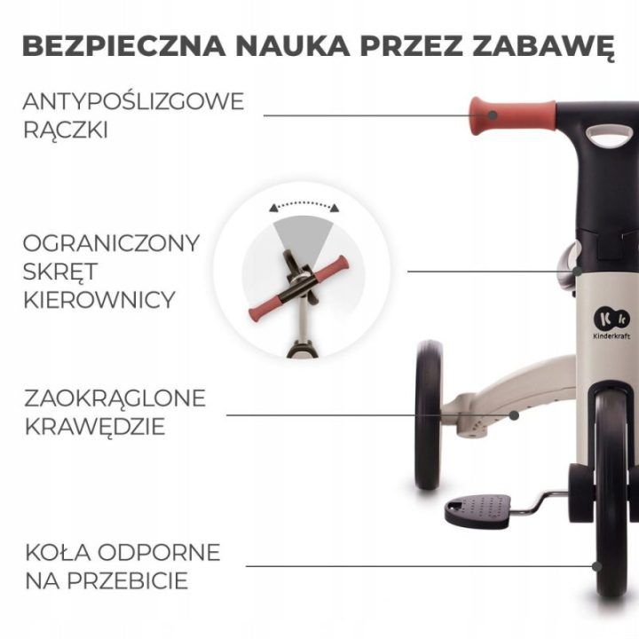 Sidabrinės pilkos spalvos triratukas