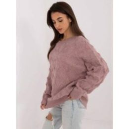 Šviesiai violetinis megztinis – šviesiai alyvinė