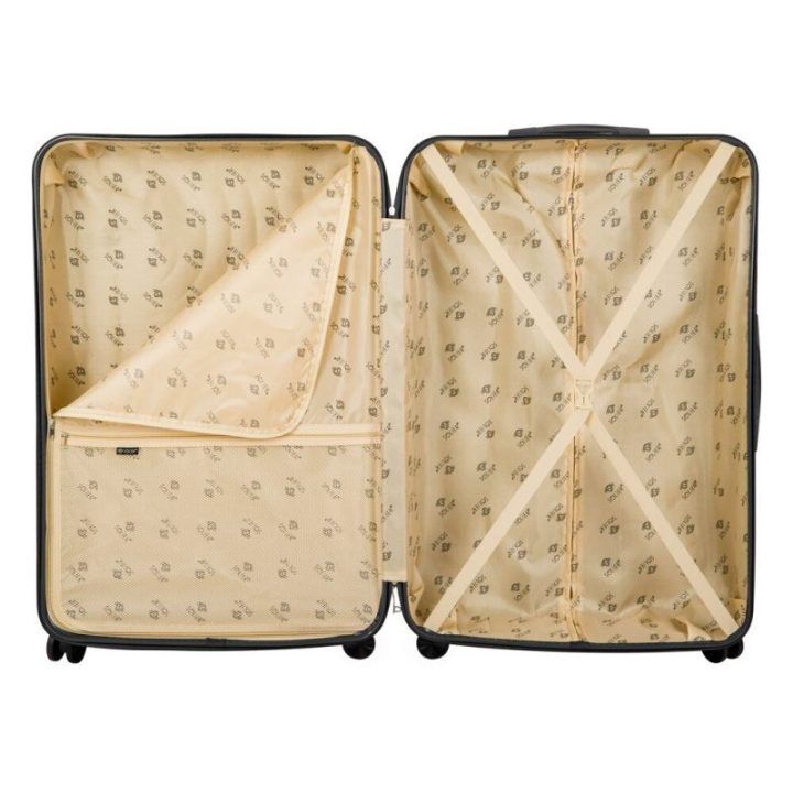 Vidutinio dydžio lagaminas Solier Luggage – juoda