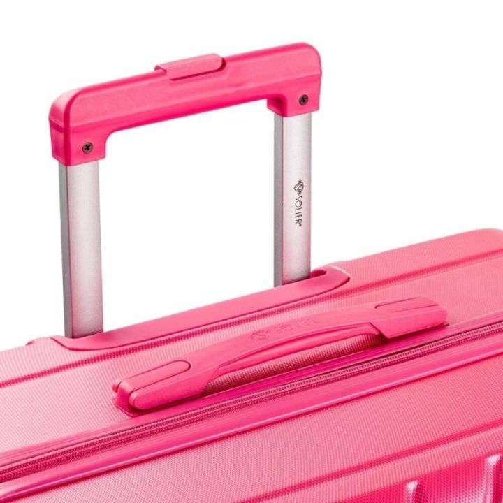 Vidutinis lagaminas Solier Luggage – koralų