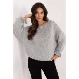 Megztinis Italy Moda – rusvai pilka