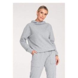 Hoodies Figl – rusvai pilka