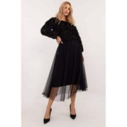 Mados sijonas Italy Moda – juoda