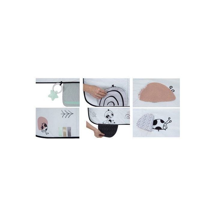 Žaidimų kilimėlis XL DECOR juoda/balta