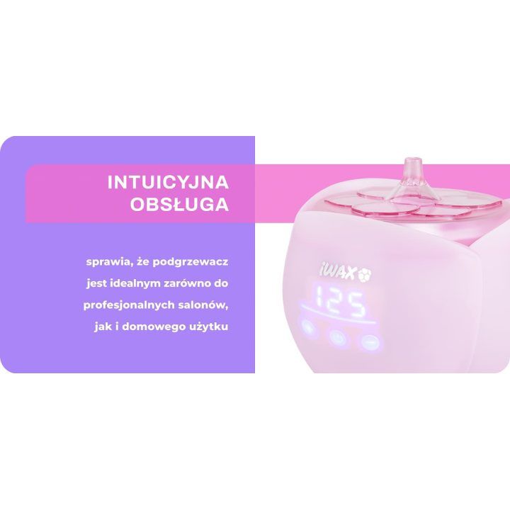 Vaško šildytuvas iWax Flower“ 40 W 450 ml rožinis