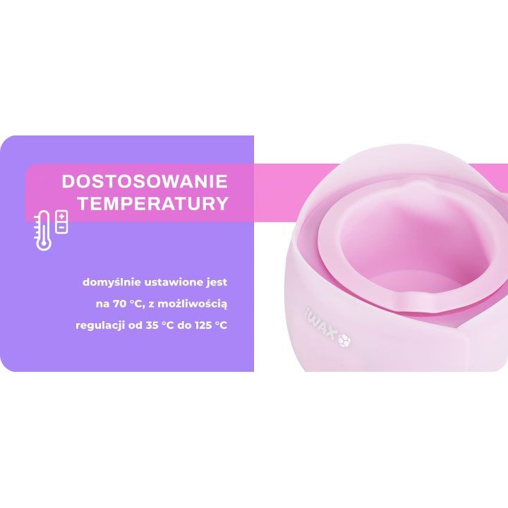 Vaško šildytuvas iWax Flower“ 40 W 450 ml rožinis