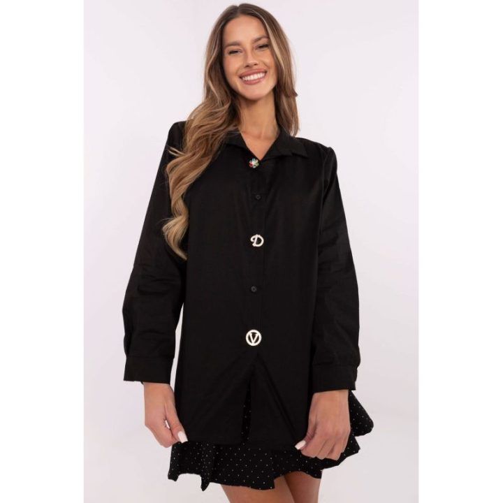 Elegantiška moteriška palaidinė Italy Moda – juoda