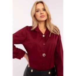 Marškinėliai ilgomis rankovėmis Italy Moda – raudona