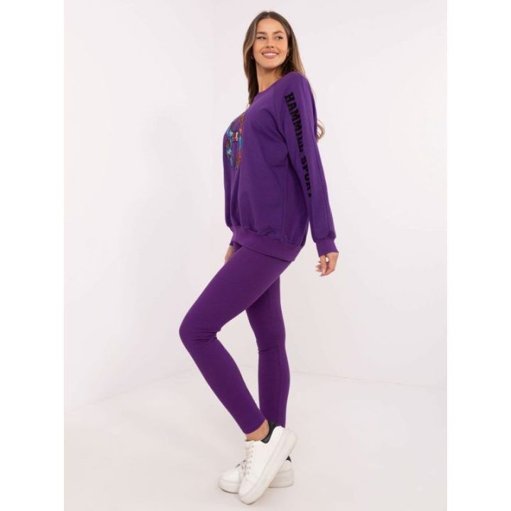 Tamsiai violetinis komplektas – juoda / violetinė