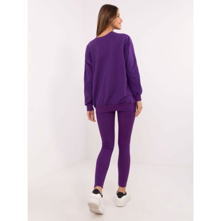 Tamsiai violetinis komplektas – juoda / violetinė