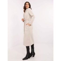 Elegantiškas ir patogus paltas Smėlio spalvos