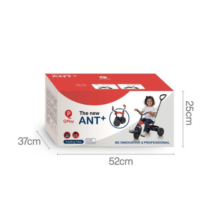 Triratukas Milly Mally Qplay Ant Plus (geltonas)