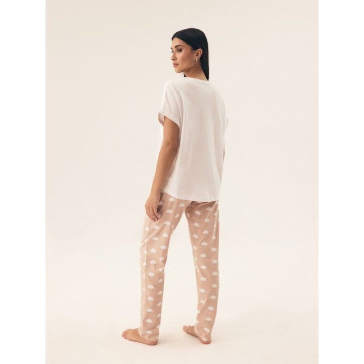 Moteriška pižama Nubes Henderson Ladies – kreminė