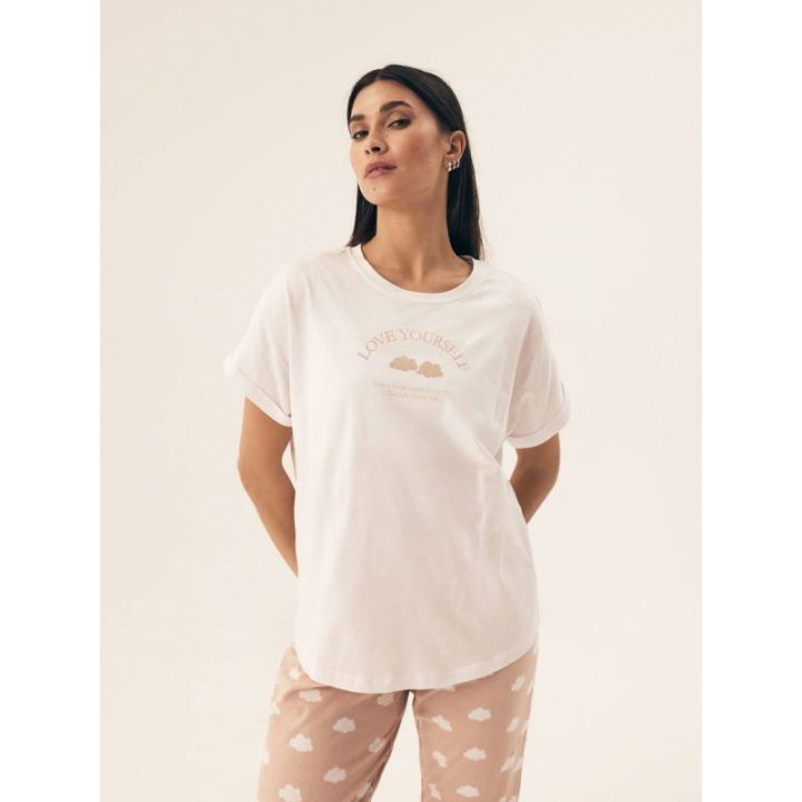 Moteriška pižama Nubes Henderson Ladies – kreminė