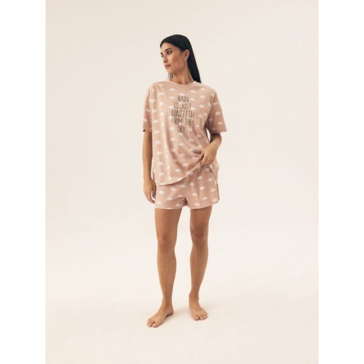 Moteriška pižama Nubes Henderson Ladies – smėlinė