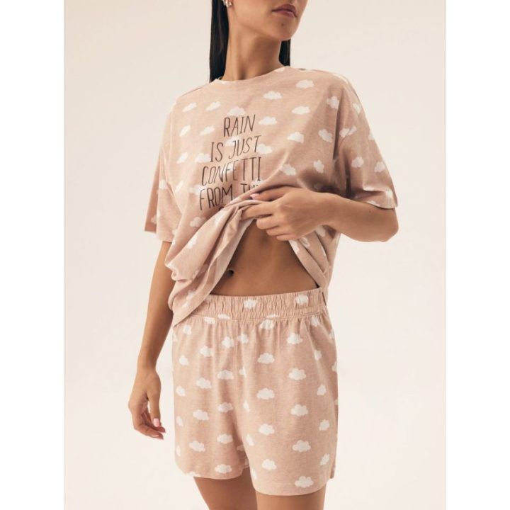 Moteriška pižama Nubes Henderson Ladies – smėlinė