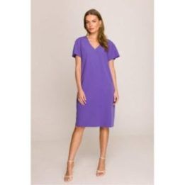 Laisvo kirpimo suknelė Stylove – violetinė