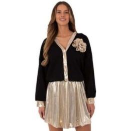 Stilingas sijonas Italy Moda – geltona
