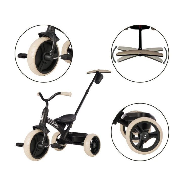 Triratukas Qplay Elite Pro juodas