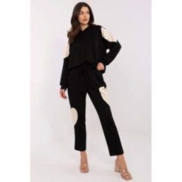 Moteriškas sportinis kostiumas Italy Moda – juoda