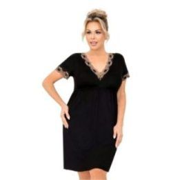 Naktiniai marškiniai Donna – juoda