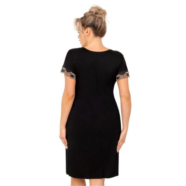 Naktiniai marškiniai Donna – juoda