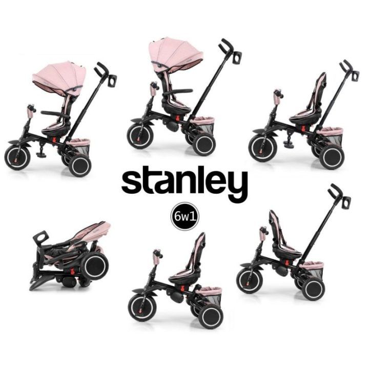 Triratukas Milly Mally Stanley Rubber, rožinis