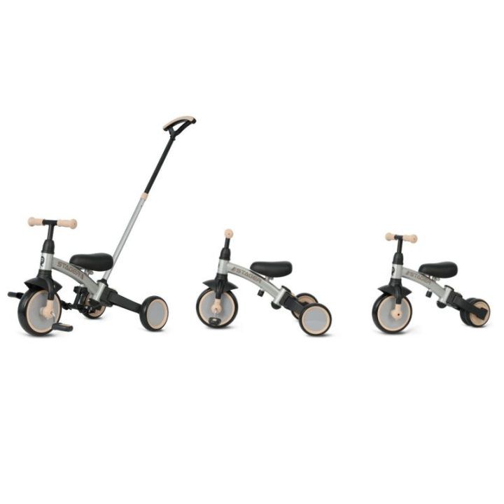 Triratukas vaikams Milly Mally Stager 3in1, sidabrinis